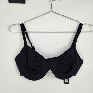 LOUNGE 36DD Black Barely‎ There Plunge Bra NWT